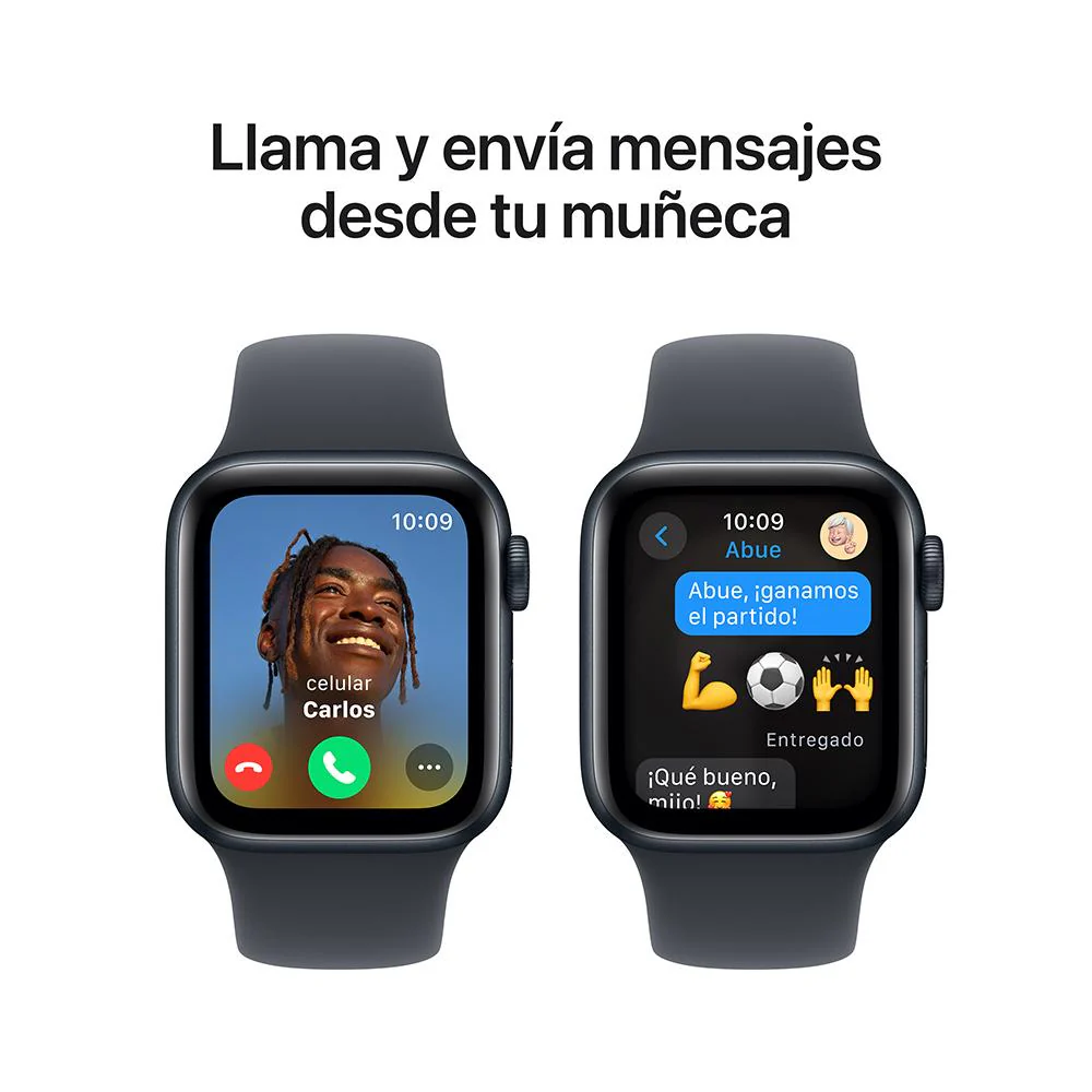 Apple Watch SE GPS • Caja de aluminio color medianoche de 40 mm • Correa deportiva color medianoche - M/L - Image 4