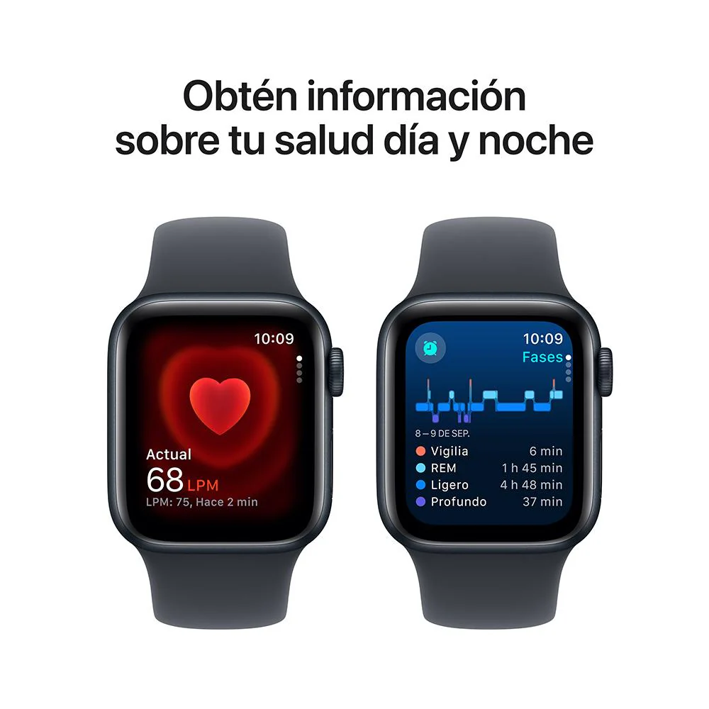 Apple Watch SE GPS • Caja de aluminio color medianoche de 40 mm • Correa deportiva color medianoche - M/L - Image 5