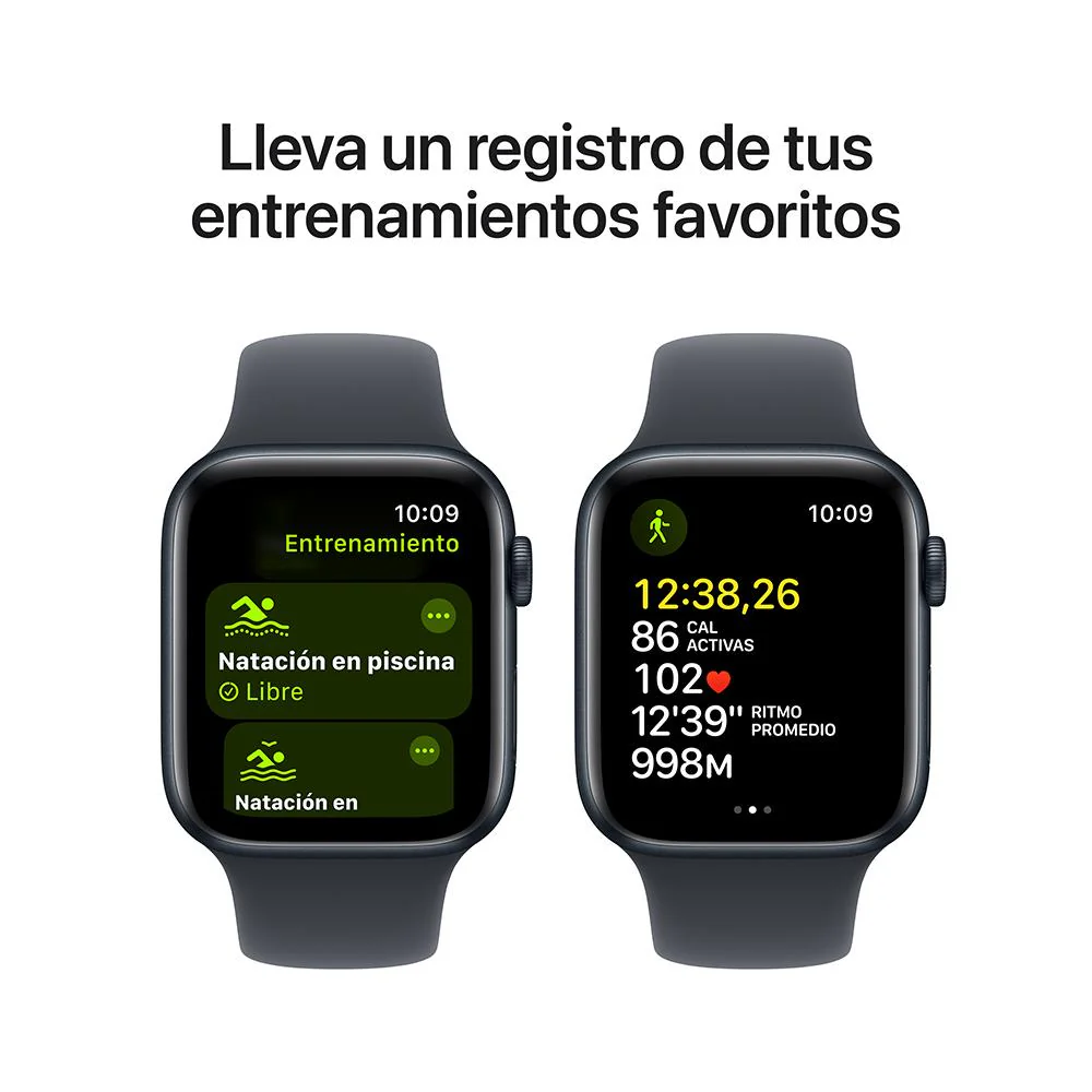 Apple Watch SE GPS • Caja de aluminio color medianoche de 44 mm • Correa deportiva color medianoche - S/M - Image 6