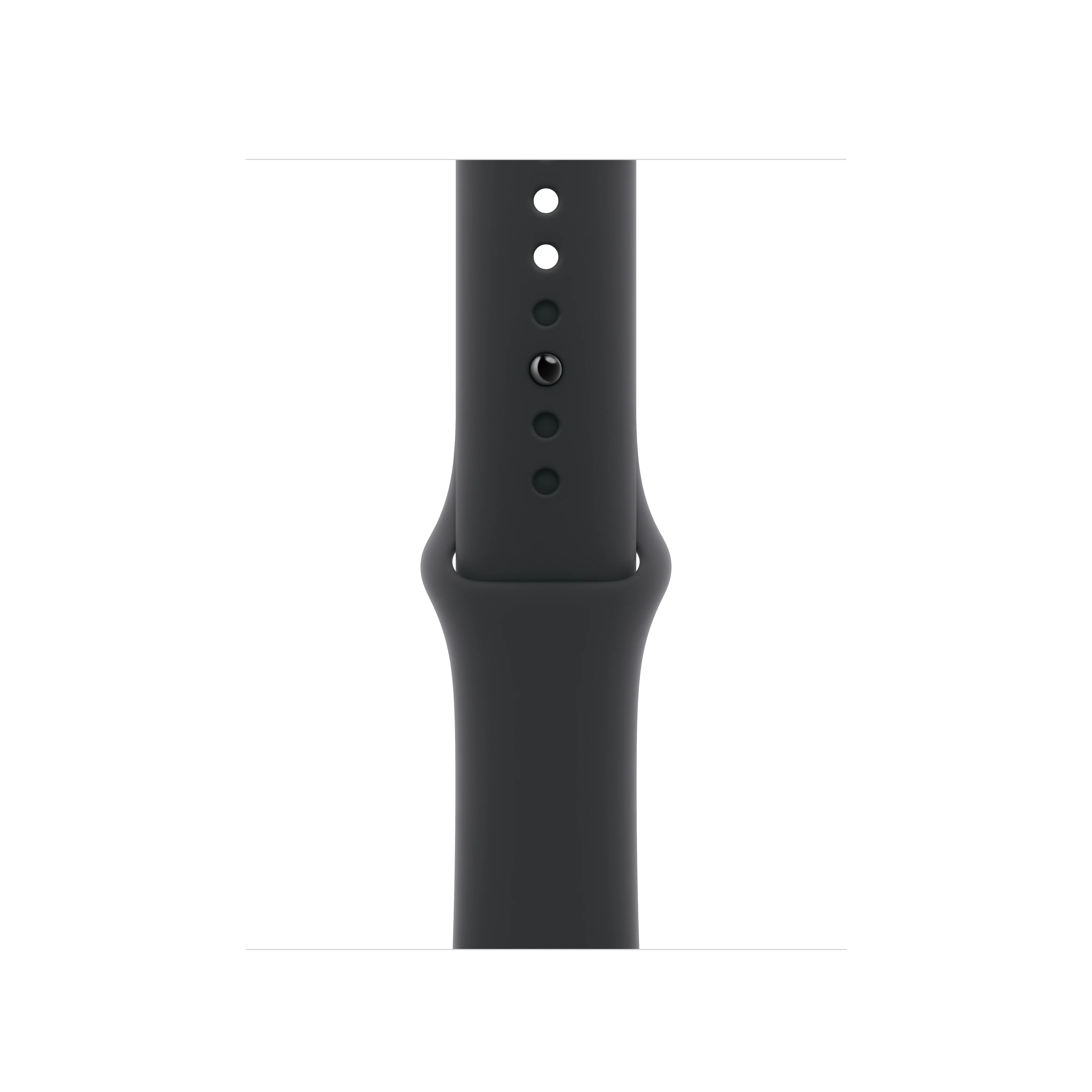 Correa deportiva negra para caja de 42 mm - S/M