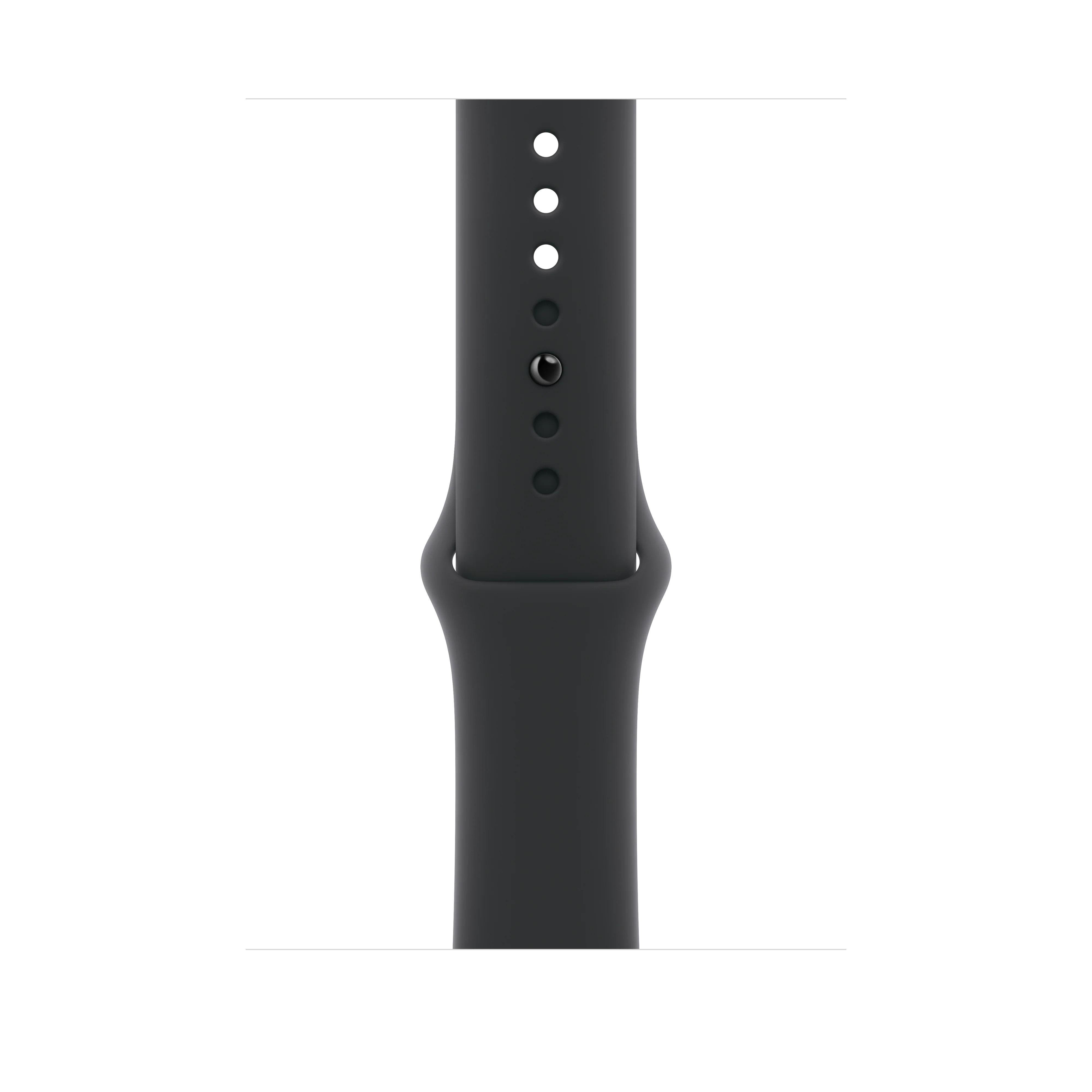 Correa deportiva negra para caja de 46 mm - M/L
