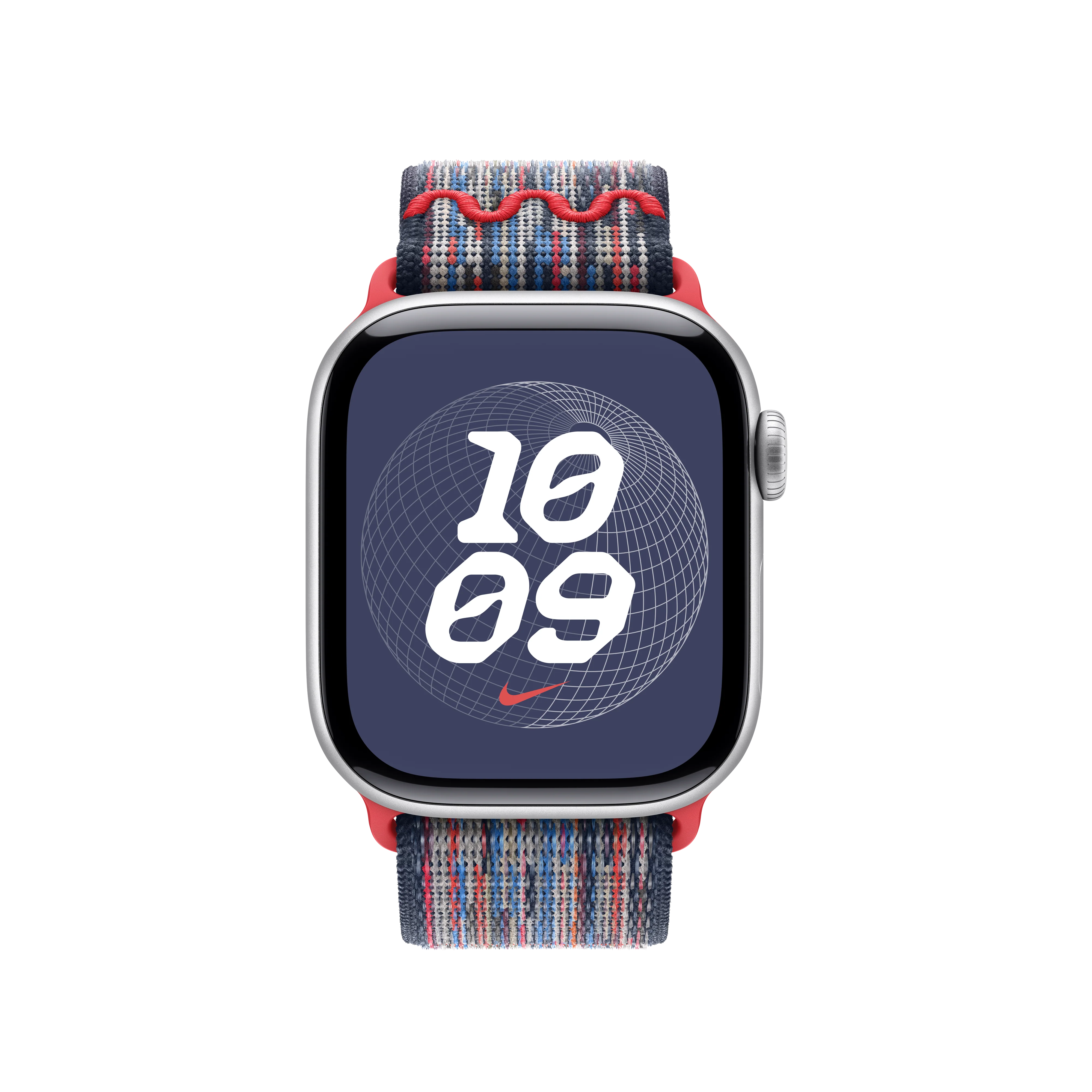 Correa loop deportiva Nike azul/roja para caja de 40 mm - Image 3