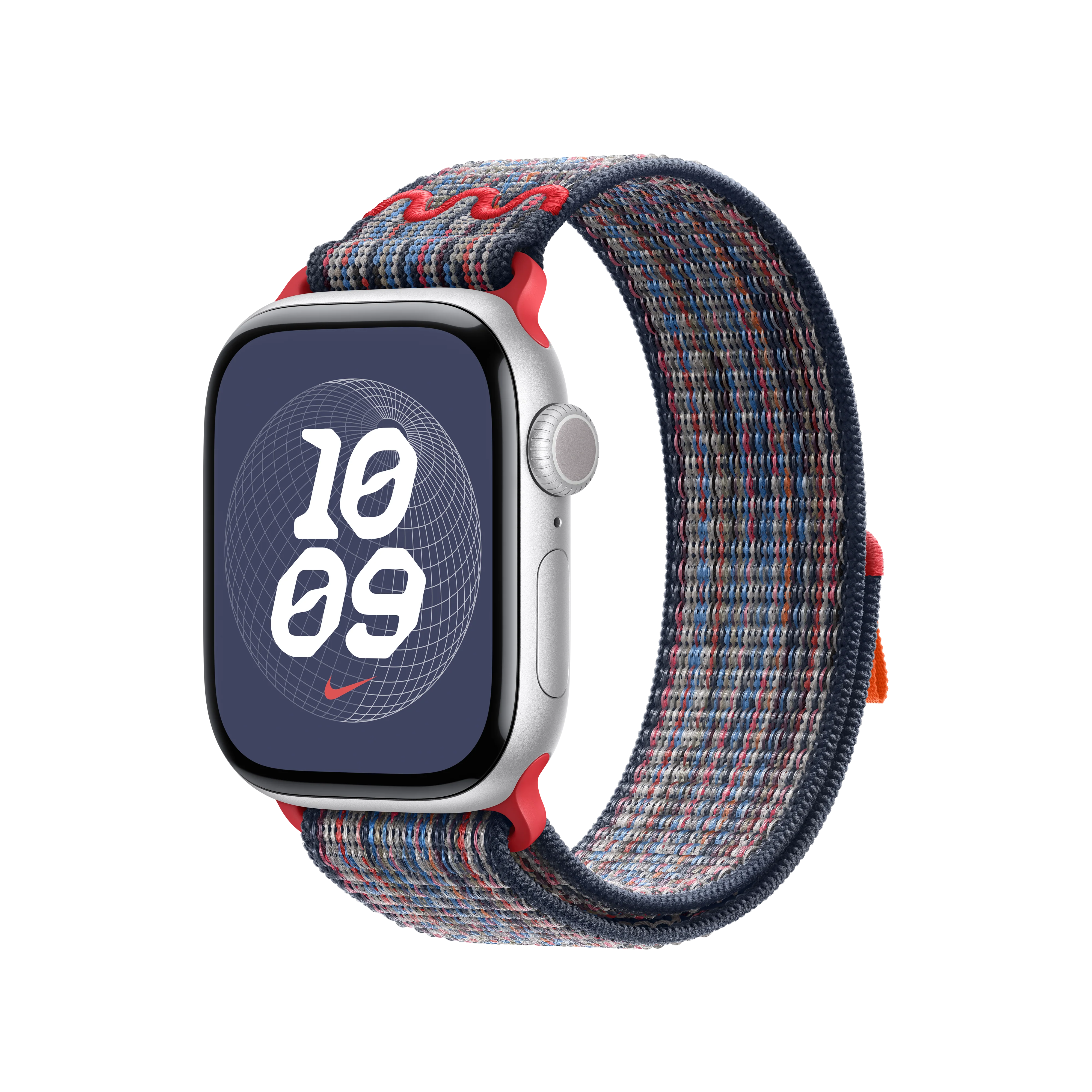 Correa loop deportiva Nike azul/roja para caja de 42 mm - Image 2