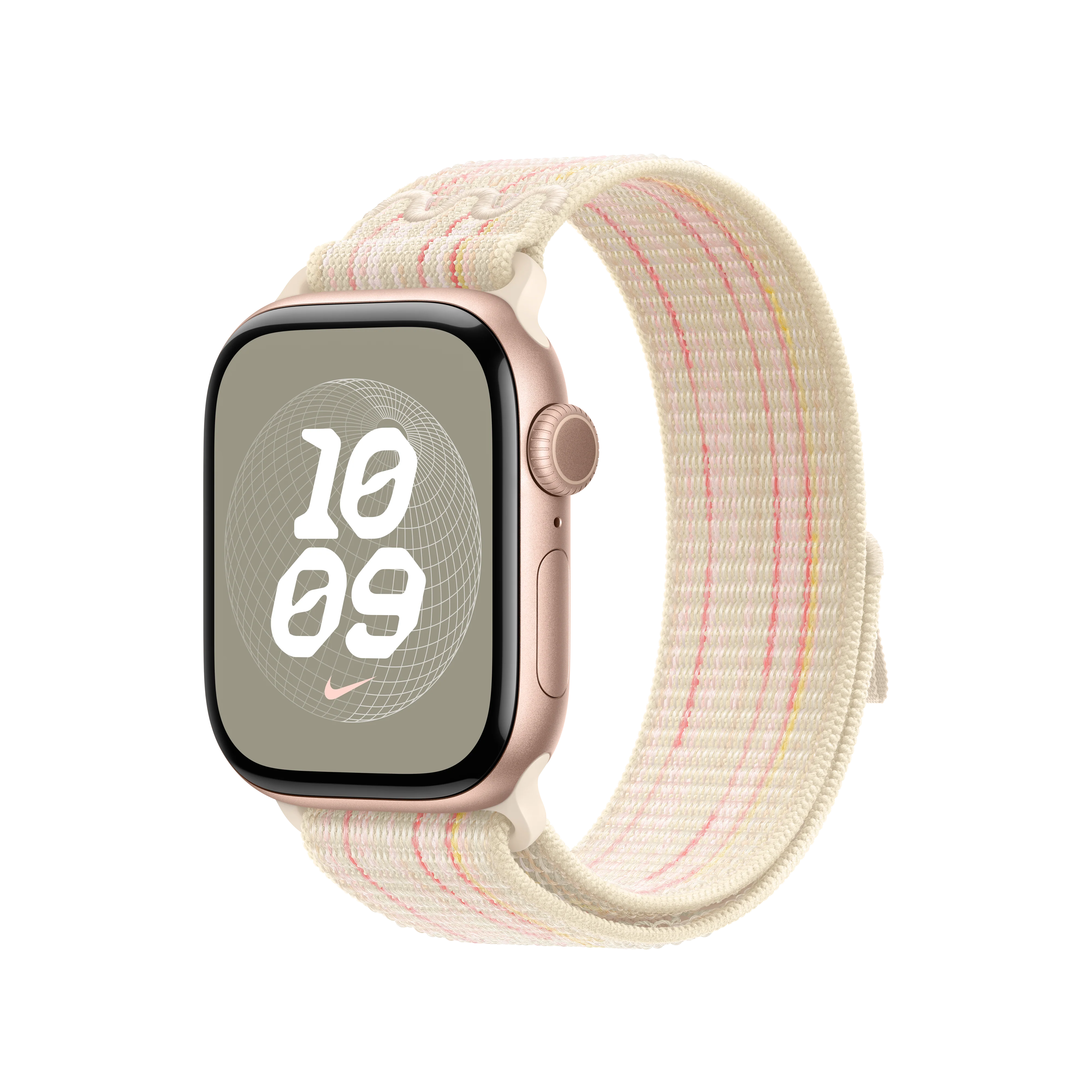 Correa loop deportiva Nike blanco estelar/rosa para caja de 42 mm - Image 5
