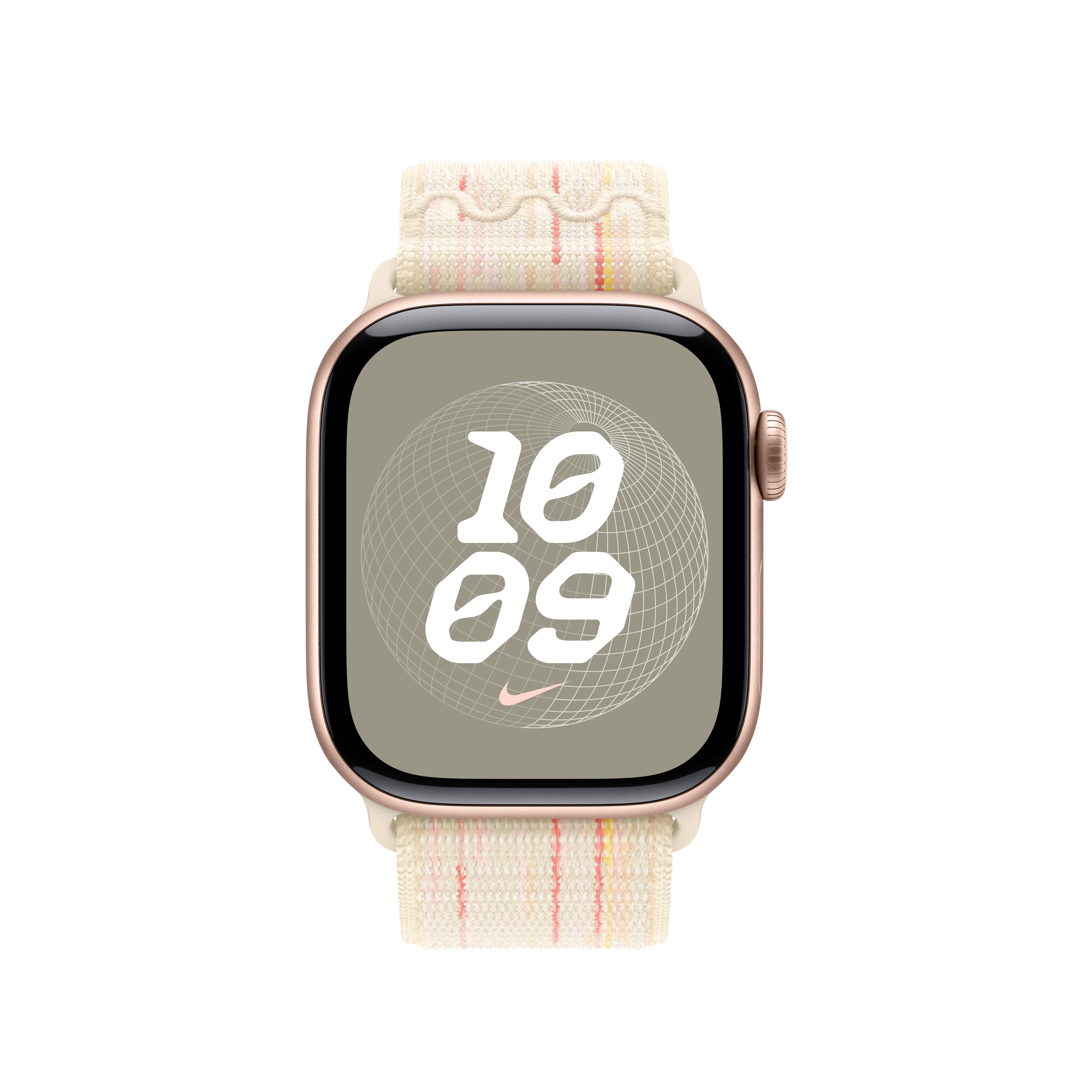 Correa loop deportiva Nike blanco estelar/rosa para caja de 42 mm - Image 6