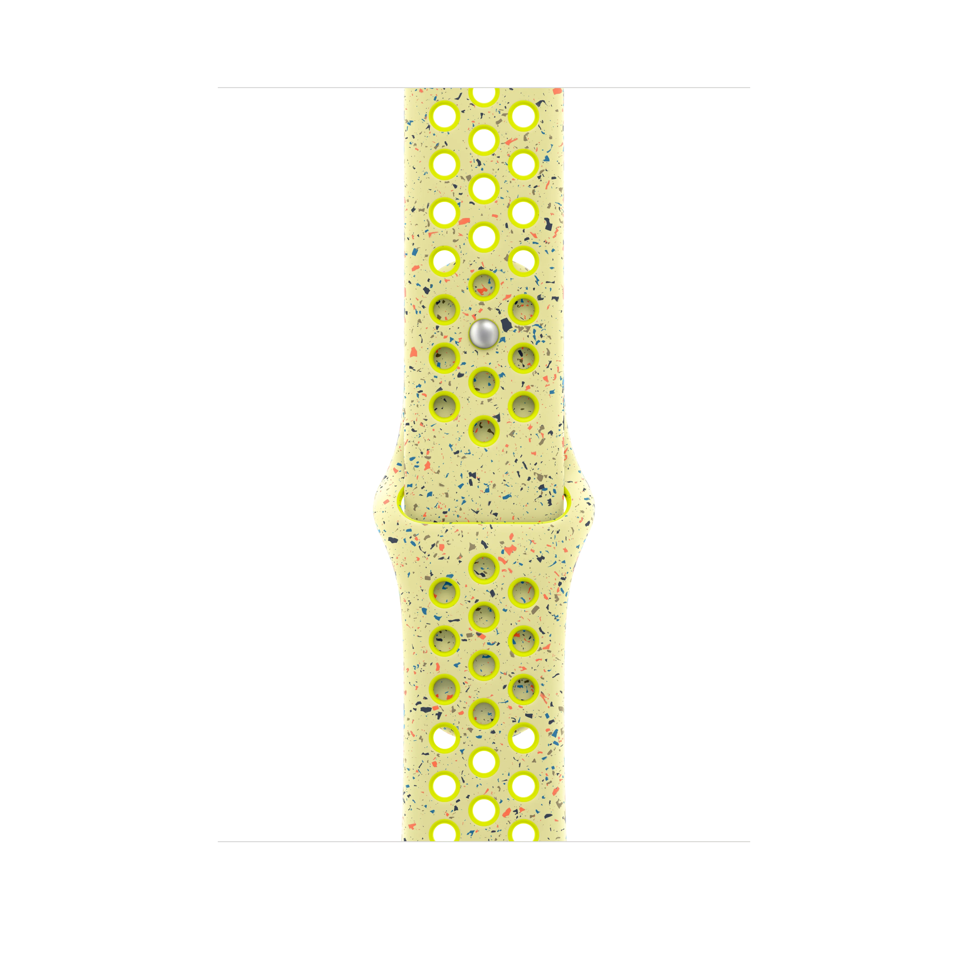 Correa deportiva Nike color Volt Splash para caja de 46 mm - S/M