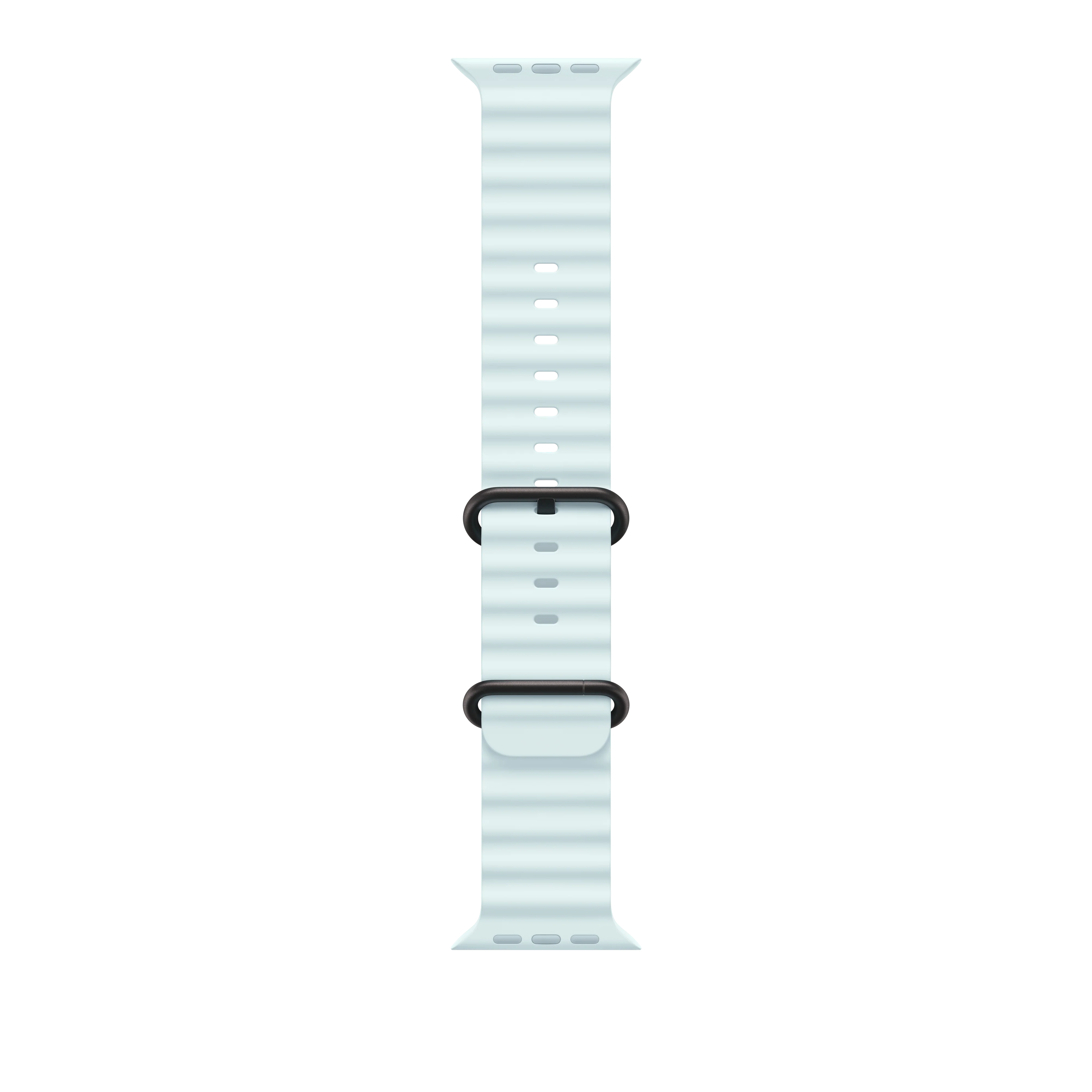 Correa Ocean azul hielo para caja de 49 mm - Acabado de titanio negro