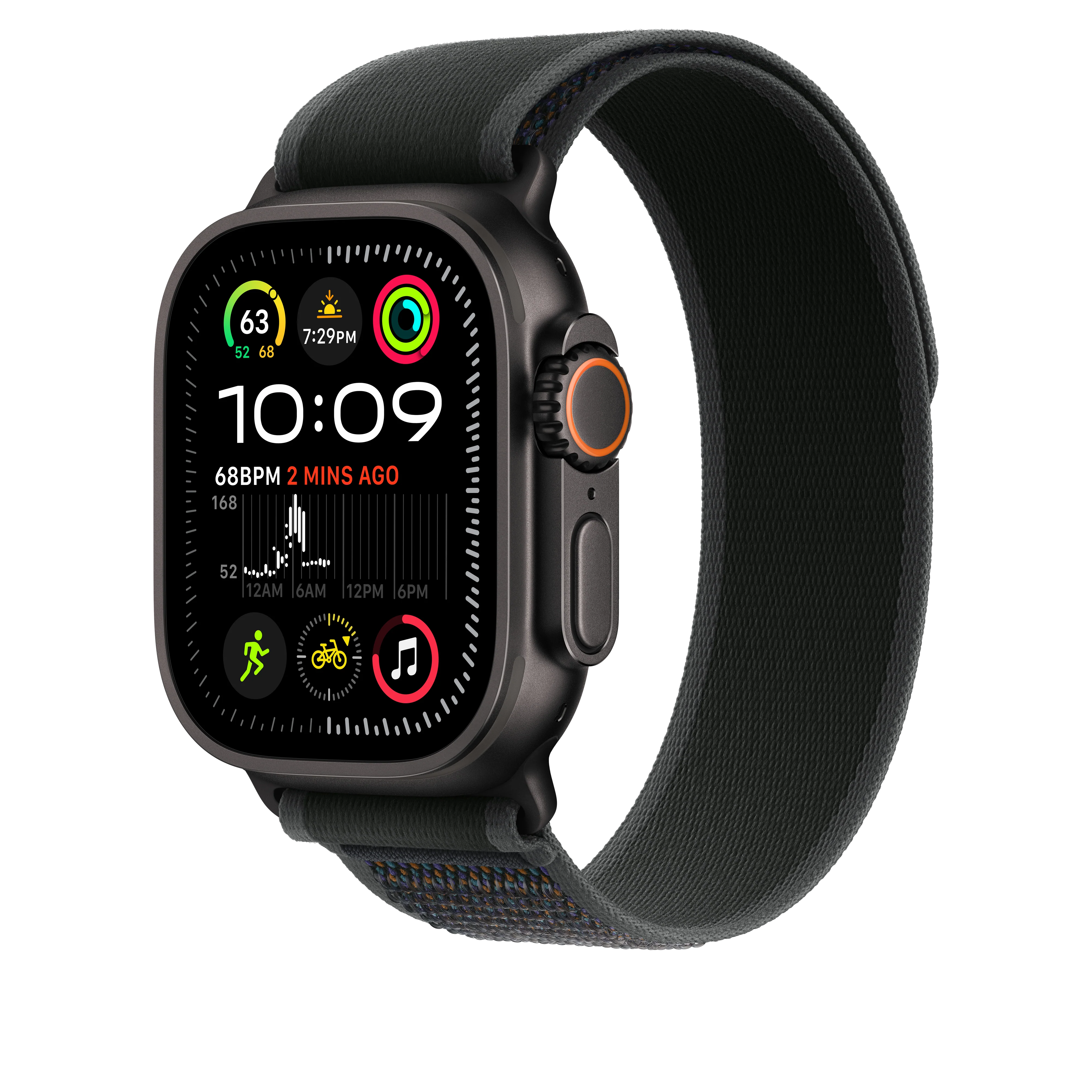 Correa Trail negra para caja de 49 mm - S/M - Acabado de titanio negro - Image 5