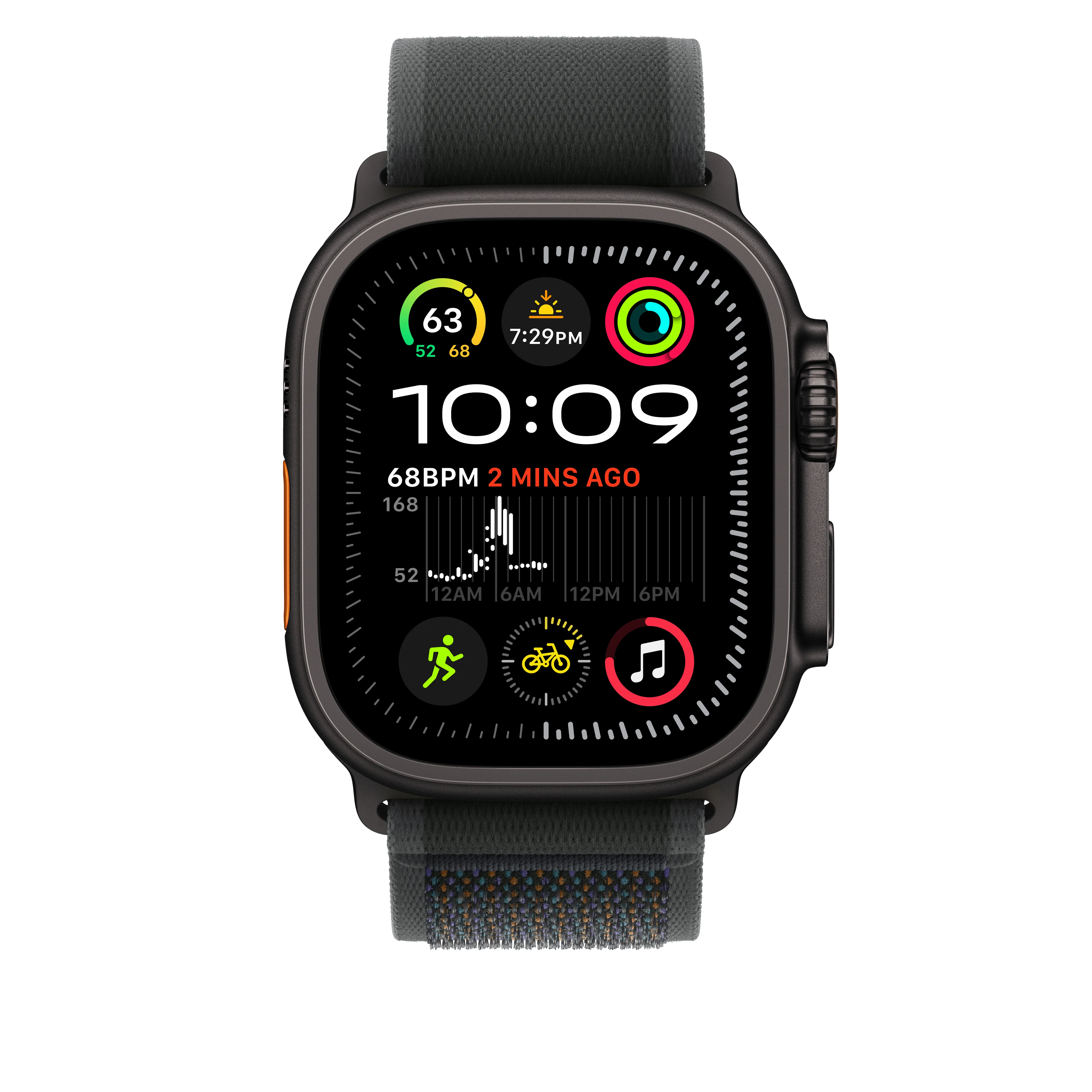 Correa Trail negra para caja de 49 mm - S/M - Acabado de titanio negro - Image 6