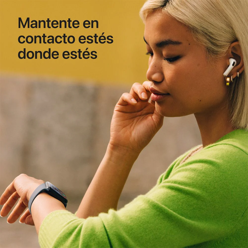 Apple Watch SE 3 GPS • Caja de aluminio blanco estelar de 40 mm • Correa deportiva blanco estelar - S/M - Image 4