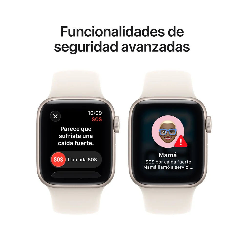 Apple Watch SE 3 GPS • Caja de aluminio blanco estelar de 40 mm • Correa deportiva blanco estelar - S/M - Image 7
