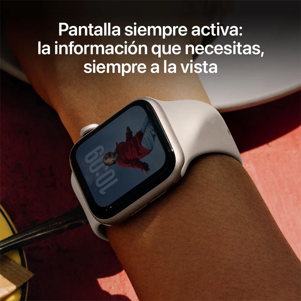 Apple Watch SE 3 GPS • Caja de aluminio color medianoche de 40 mm • Correa deportiva color medianoche - S/M - Image 5