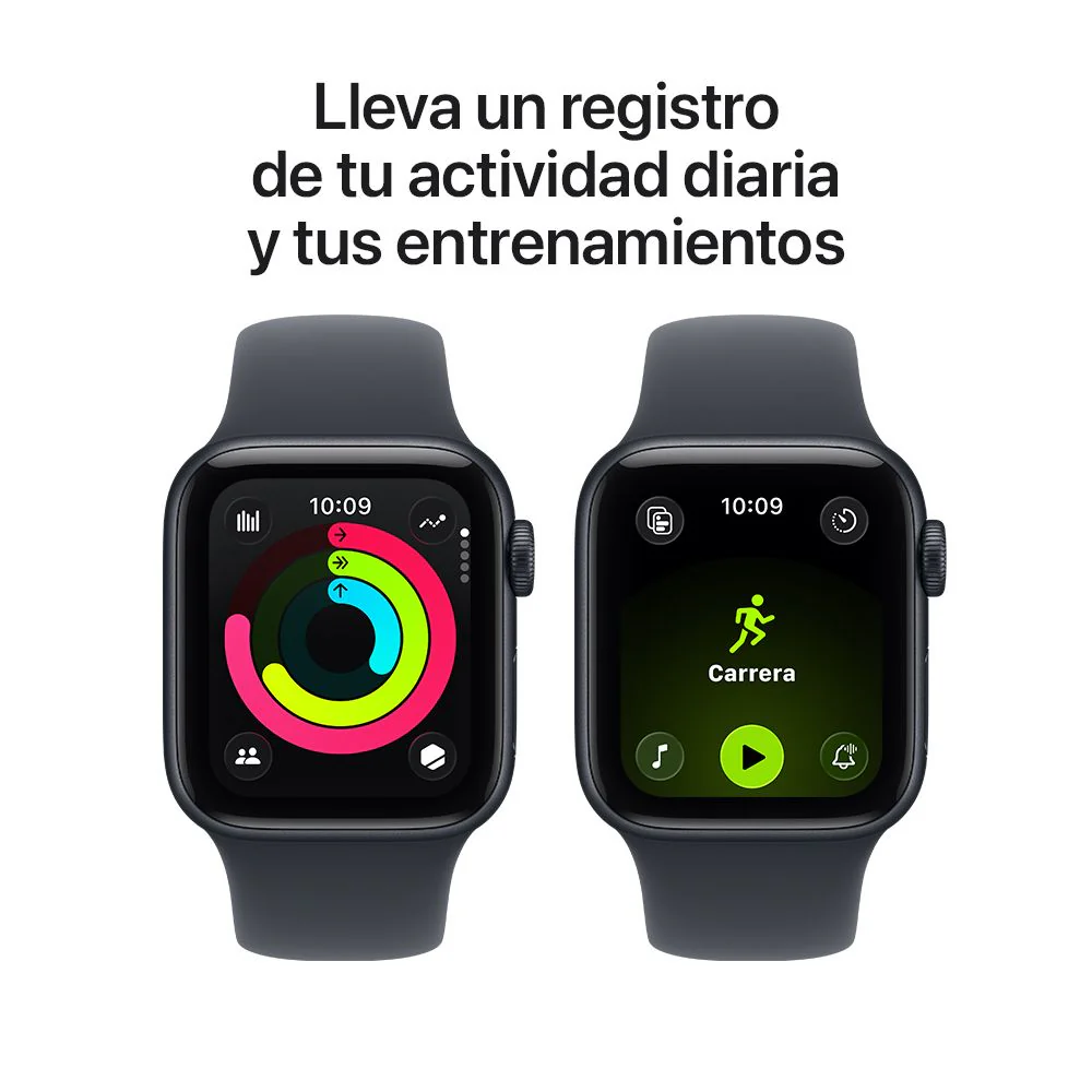 Apple Watch SE 3 GPS • Caja de aluminio color medianoche de 44 mm • Correa deportiva color medianoche - M/L - Image 6