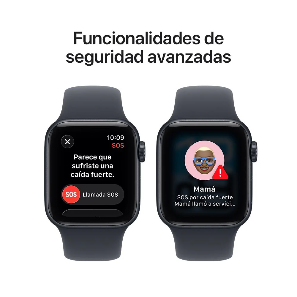 Apple Watch SE 3 GPS • Caja de aluminio color medianoche de 44 mm • Correa deportiva color medianoche - M/L - Image 7