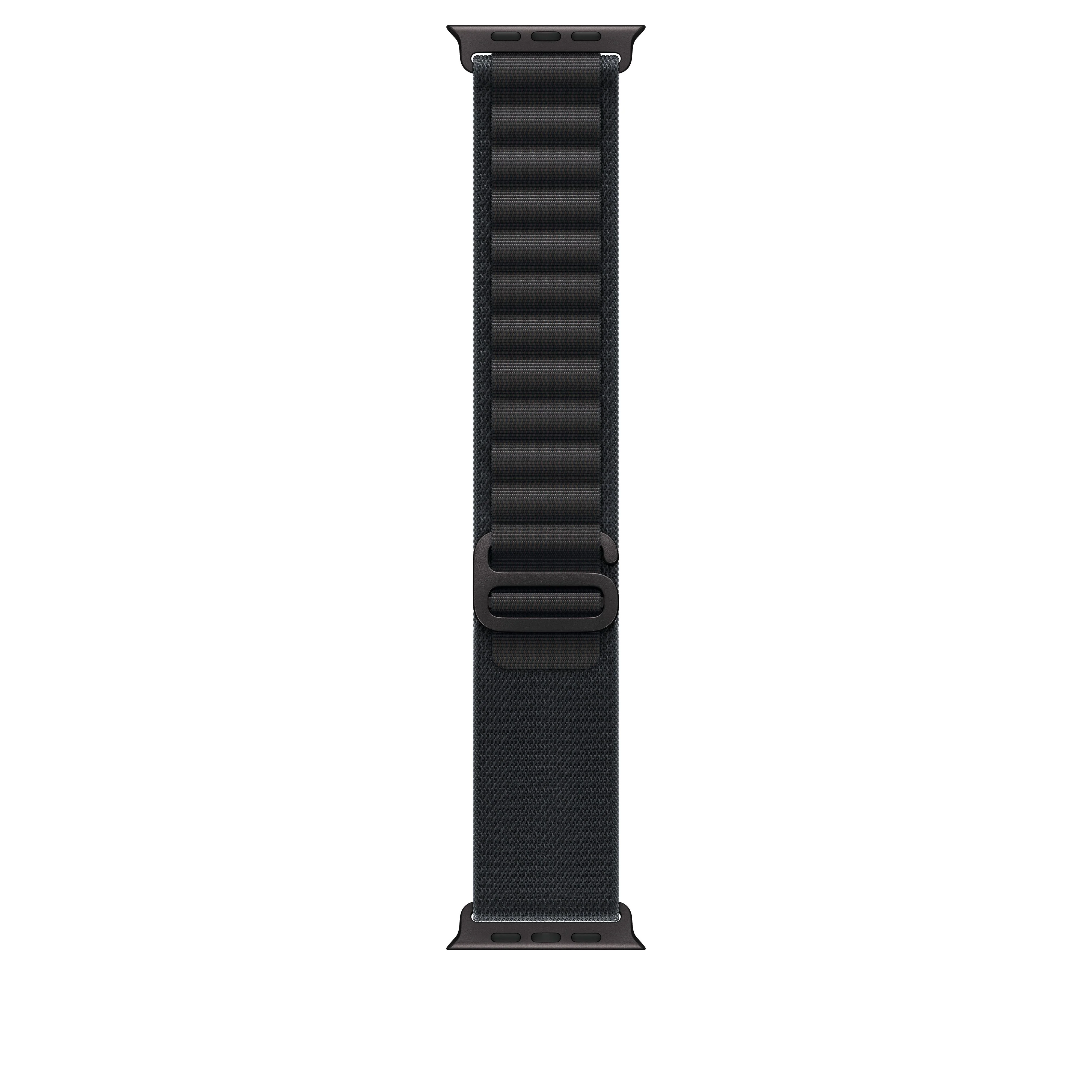 Correa Alpine negra para caja de 49 mm - Mediana - Acabado de titanio negro