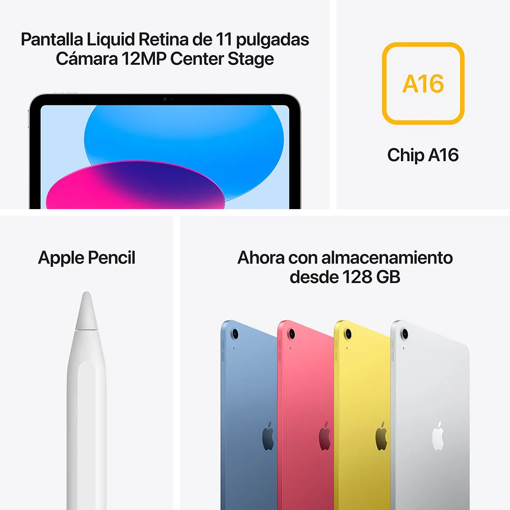 iPad Wi-Fi 128 GB - Amarillo (A16) - Image 7