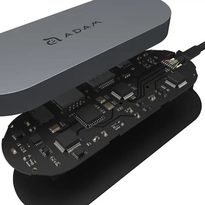 Multipuerto HUB ADAM ELEMENTS USB-C 4 en 1 SSD - Gris metalico - Image 3