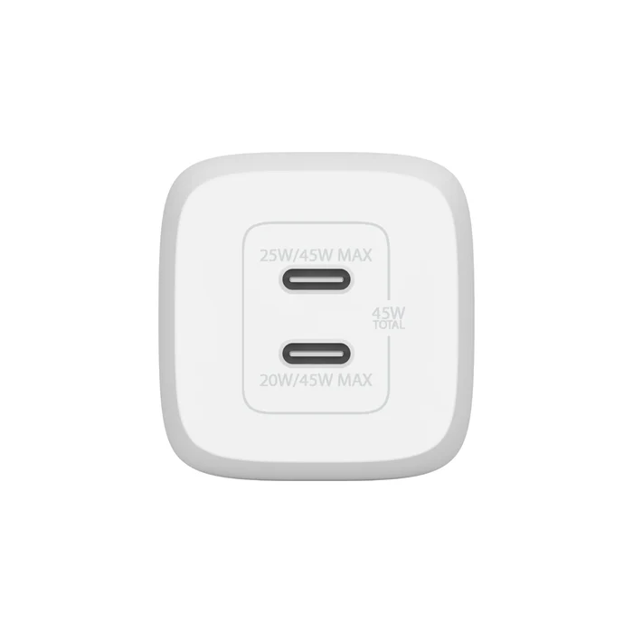ADAPTADOR BELKIN DE PARED BOOSTCHARGE 45W GAN 2 PUERTOS - Image 2