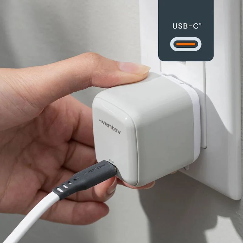 ADAPTADOR VENTEV DE PARED 45W + CABLE DE CARGA 240W USB-C - Image 5