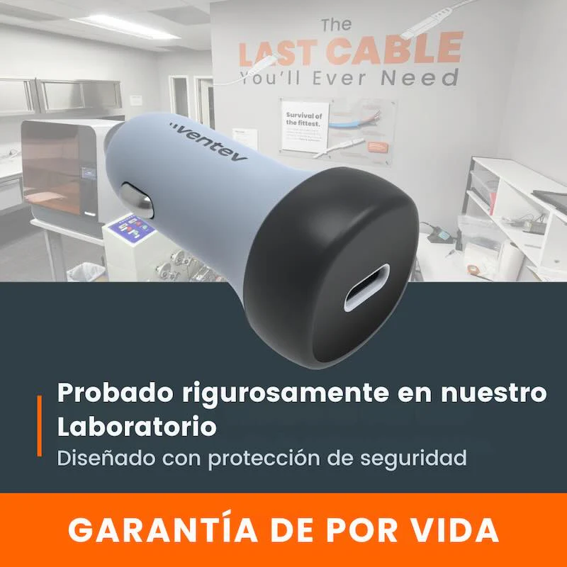ADAPTADOR VENTEV PARA CARRO 30W USB-C GREY - Image 3