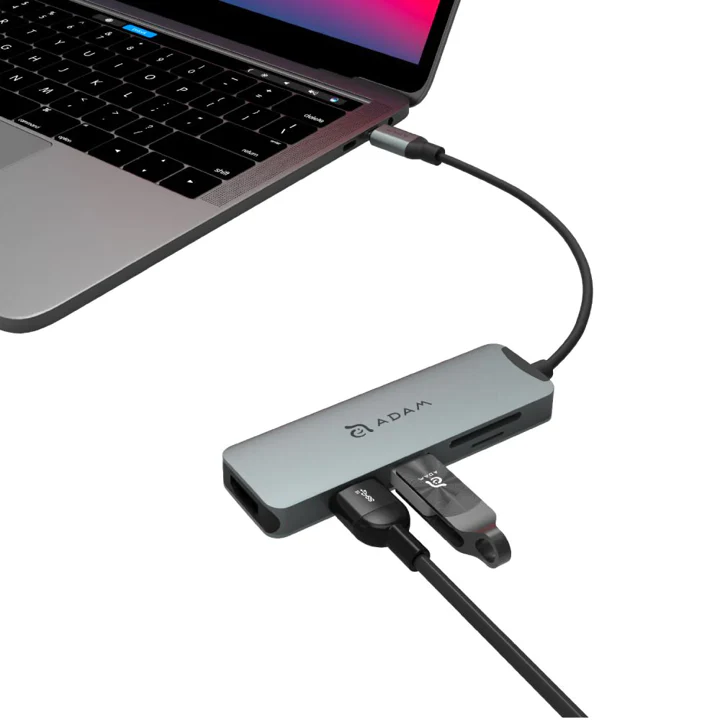 Multipuerto Adam Elements casa HUB A05 5en1 USB-C HUB - Gris espacial - Image 3