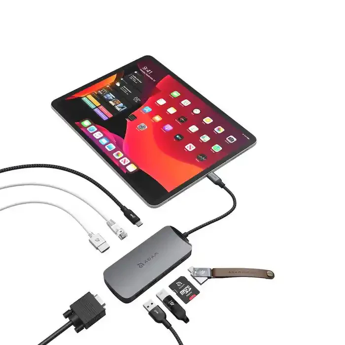 Multipuerto Adam Elements casa HUB 10 en 1 USB-C 3.1 HUB - Gris espacial - Image 2