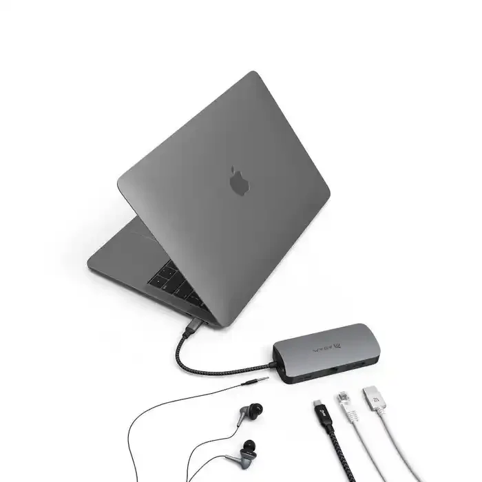 Multipuerto Adam Elements casa HUB 10 en 1 USB-C 3.1 HUB - Gris espacial - Image 3
