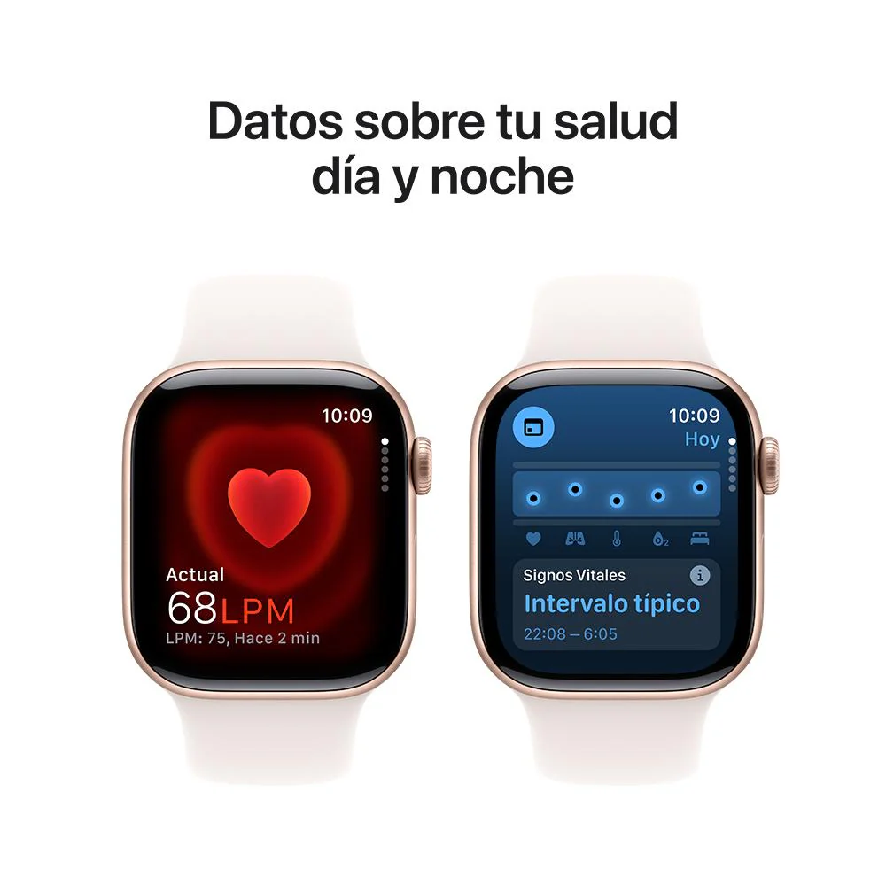 Apple Watch Series 10 GPS • Caja de aluminio color oro rosa de 42 mm • Correa deportiva rosa rubor - S/M - Image 5