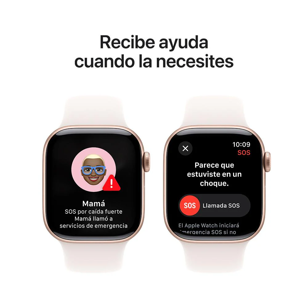 Apple Watch Series 10 GPS • Caja de aluminio color oro rosa de 42 mm • Correa deportiva rosa rubor - M/L - Image 6