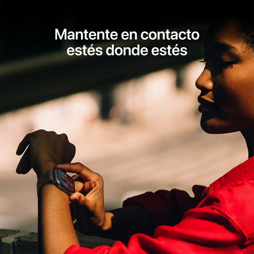 Apple Watch Series 11 GPS • Caja de aluminio negro azabache de 42 mm • Correa deportiva negra – S/M - Image 7