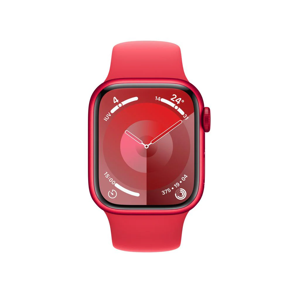 Apple Watch Series 9 GPS • Caja de aluminio (PRODUCT)RED de 41 mm • Correa deportiva (PRODUCT)RED - S/M - Image 2