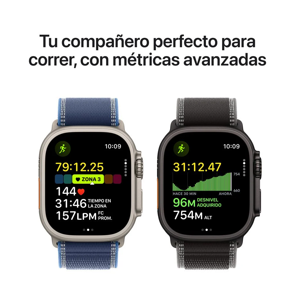 Apple Watch Ultra 3 GPS + Cellular • Caja de titanio natural de 49 mm • Correa Alpine azul claro - M - Image 4