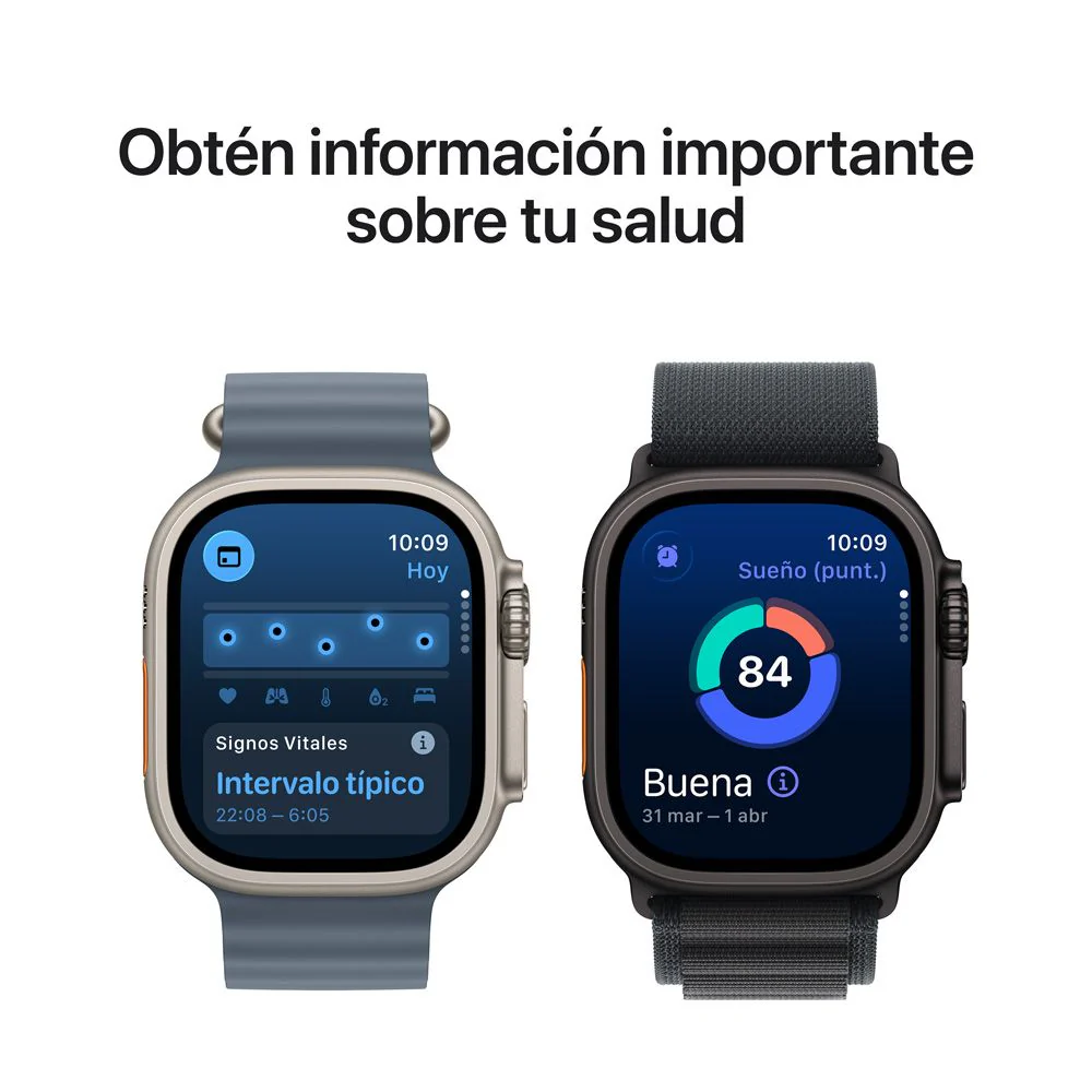 Apple Watch Ultra 3 GPS + Cellular • Caja de titanio negro de 49 mm • Correa Ocean negra - Image 6