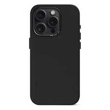 Case de silicona antimicrobiana DECODED para iPhone 15 Pro Max - Negro
