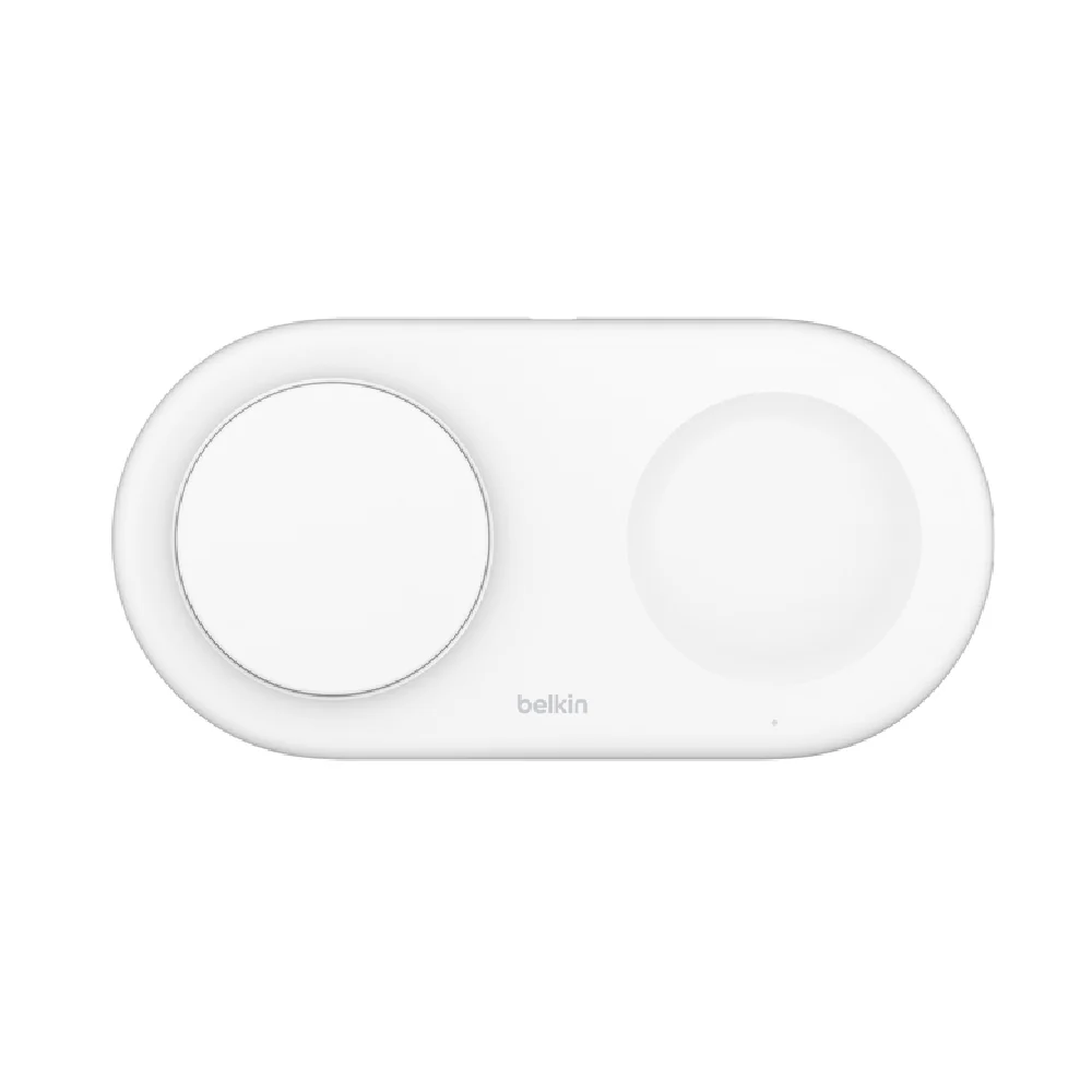BASE DE CARGA BELKIN 2 EN 1 AW + IPH QI2 15W WHITE - Image 3