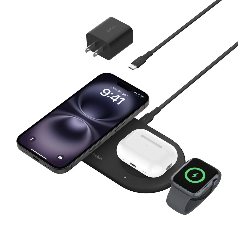 BASE DE CARGA BELKIN 3 EN 1 QI2 MGS BLK - Image 3