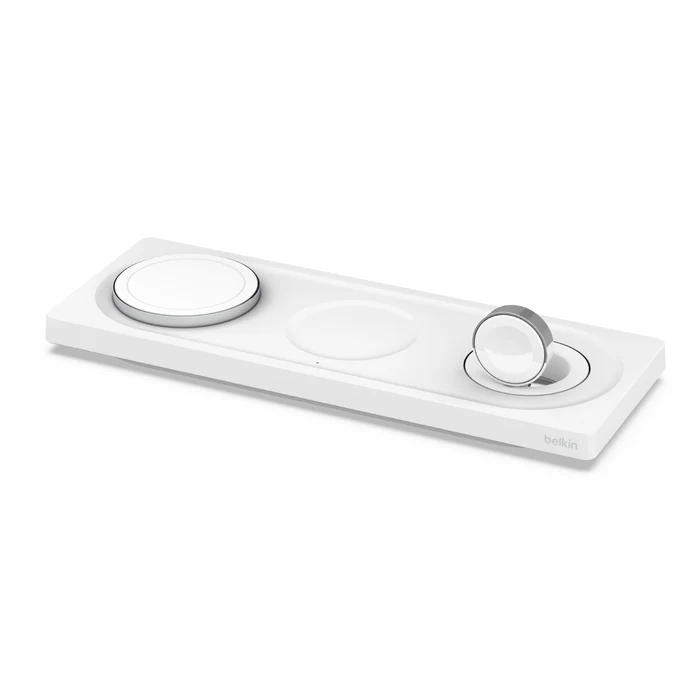 Base de Carga Inalámbrica 3 en 1 MagSafe Pro - Carga Rápida Para Apple Watch 7/8/Ultra- Blanco - Image 2