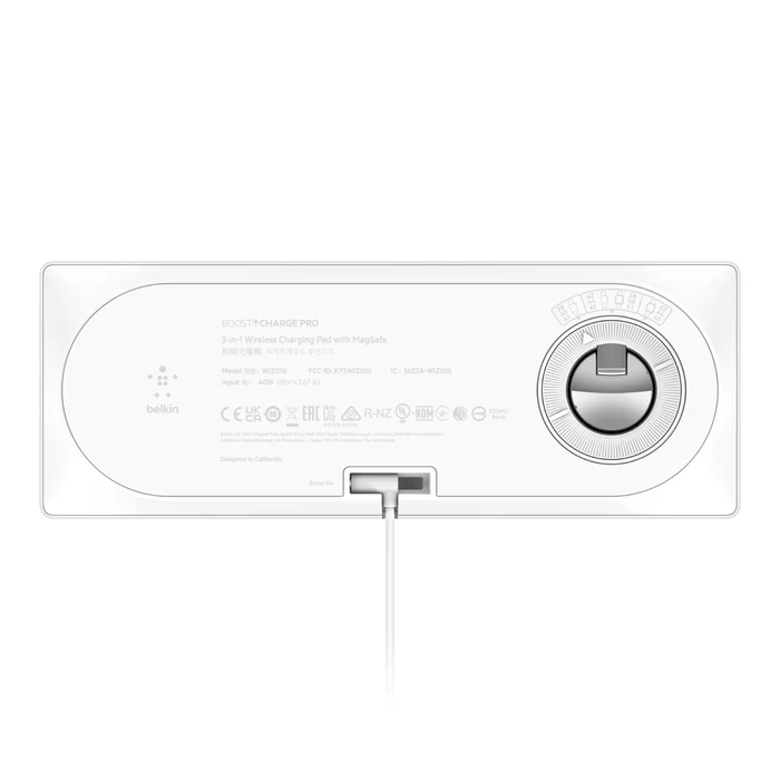 Base de Carga Inalámbrica 3 en 1 MagSafe Pro - Carga Rápida Para Apple Watch 7/8/Ultra- Blanco - Image 5