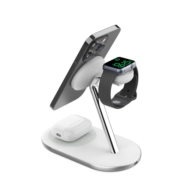 BASE DE CARGA VENTEV 3 EN 1 Qi2 15W MAGSAFE WHITE