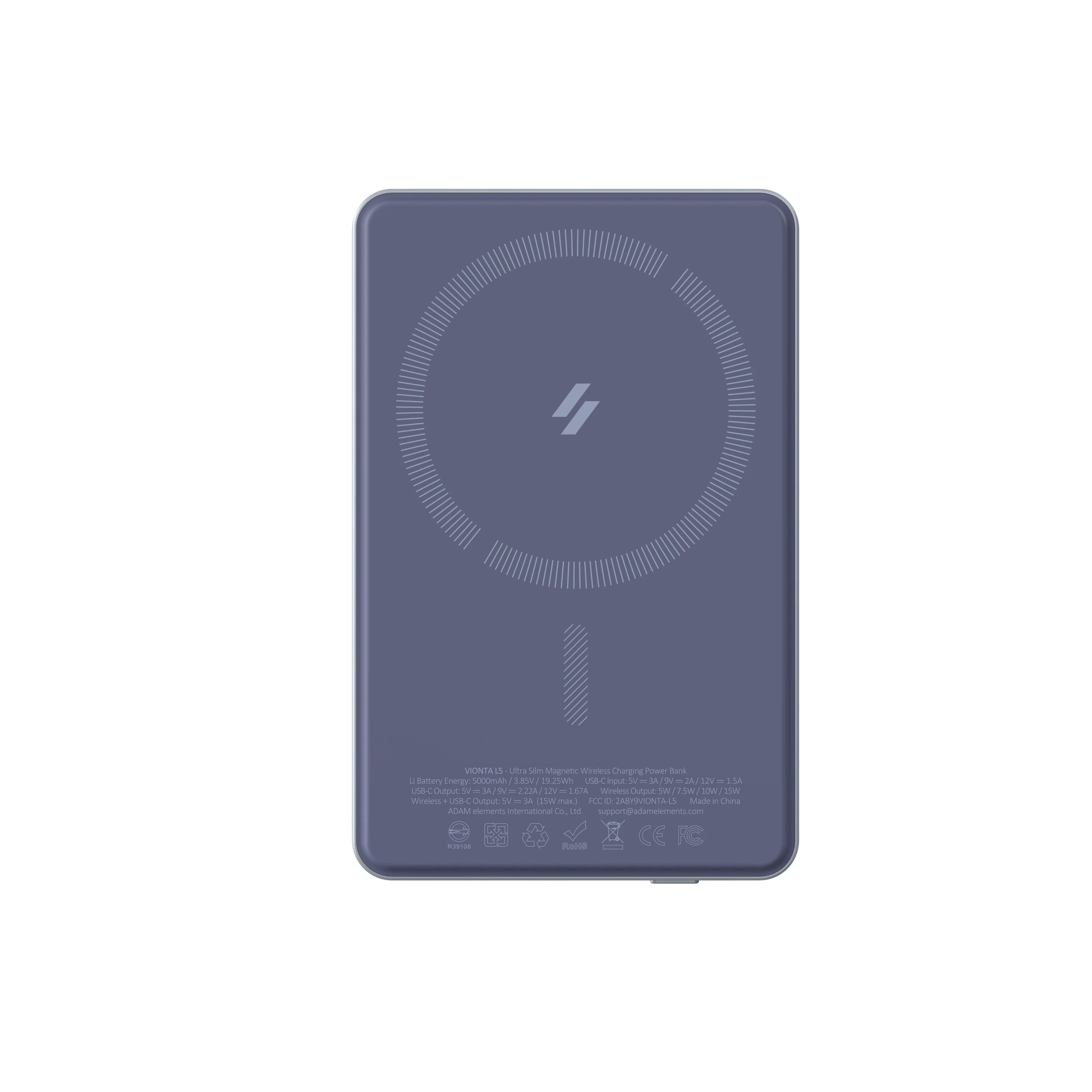 BATERIA ADAM ELEMENTS VIONTA L5 MAGSAFE 5000MAH BLUE - Image 2