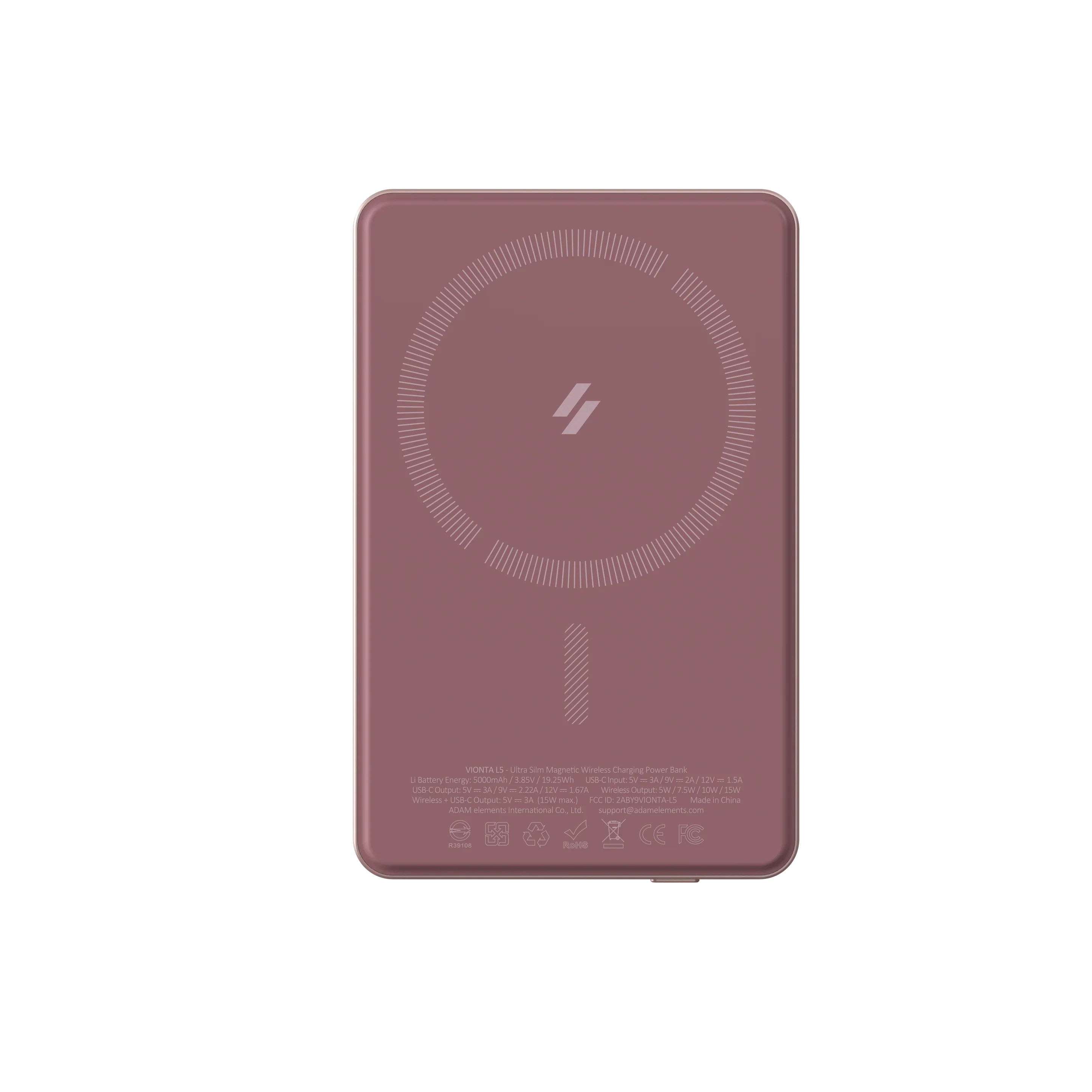 BATERIA ADAM ELEMENTS VIONTA L5 MAGSAFE 5000MAH PINK