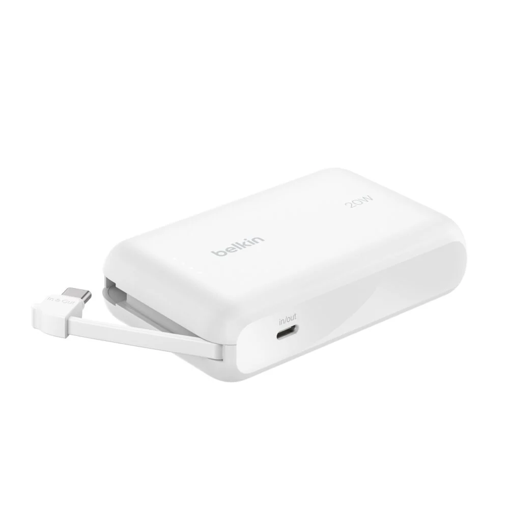 BATERIA BELKIN 20W BOOSTCHARGE 10000 mAh CABLE USB-C WHITE - Image 3