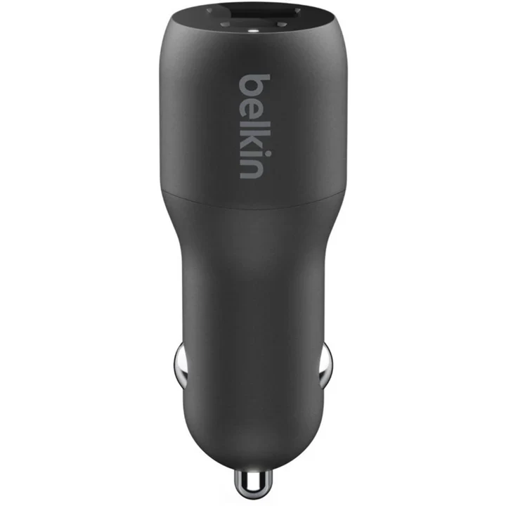 Cargador BELKIN BOOST Para Carro USB-C PD + USB-A de 32W - Negro - Image 3
