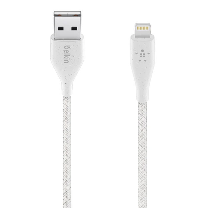 Cable BELKIN DuraTek Plus Lightning a USB-A con correa - Blanco - Image 3
