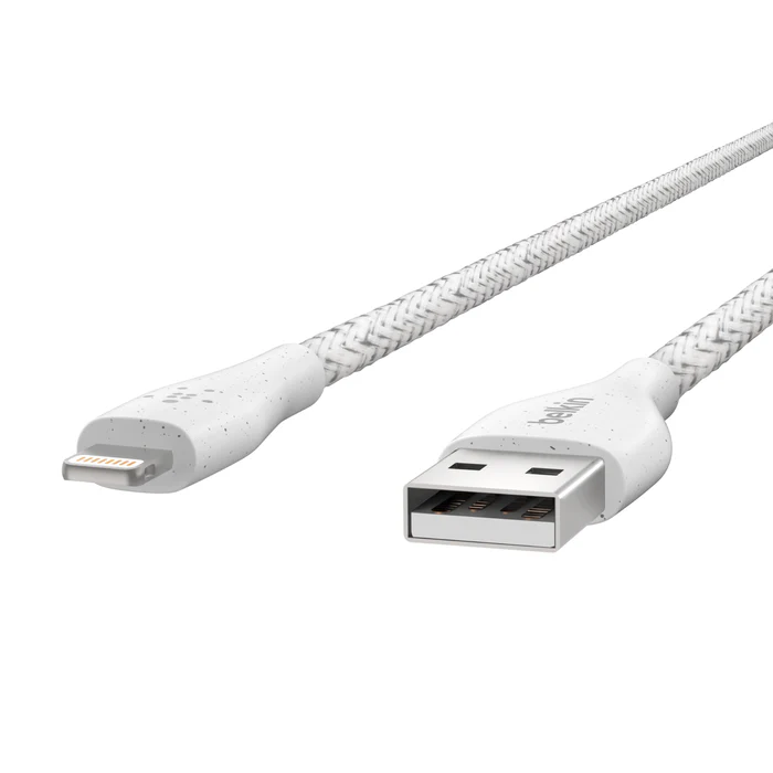 Cable BELKIN DuraTek Plus Lightning a USB-A con correa - Blanco - Image 4