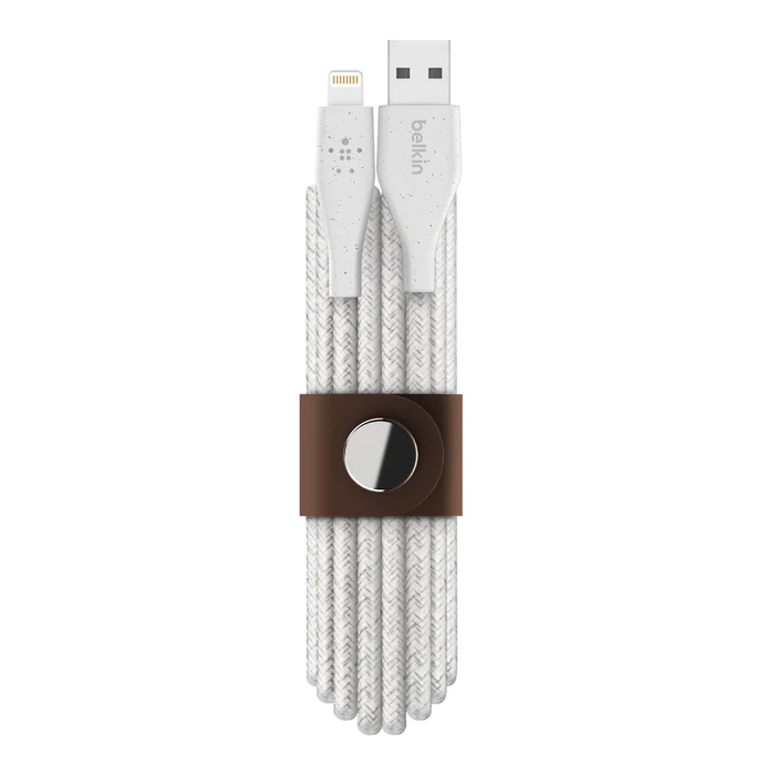 Cable BELKIN DuraTek Plus Lightning a USB-A con correa - Blanco - Image 5