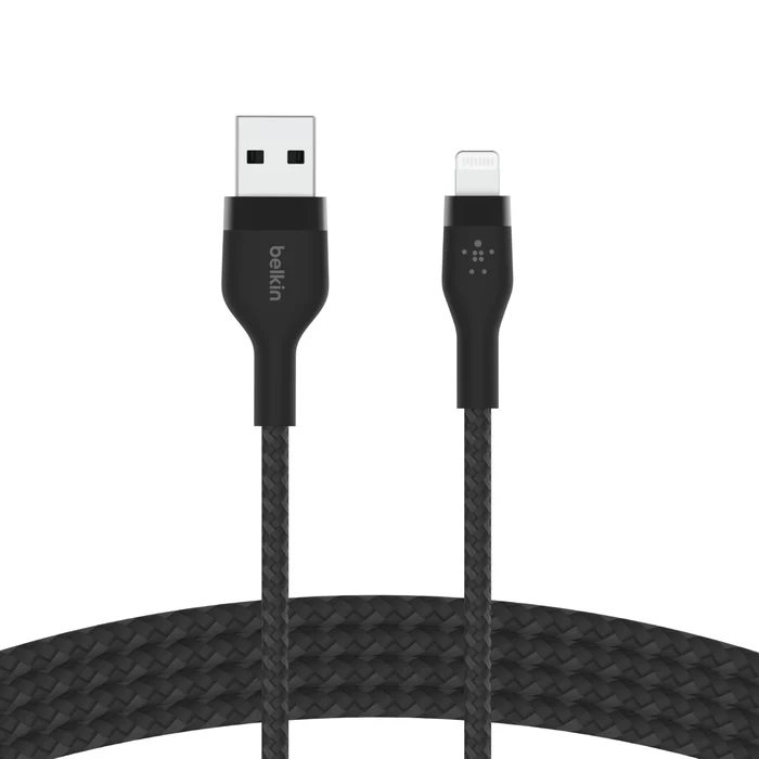 Cable Belkin USB-A a Lightning - 1M - Pro Flex - Negro - Image 3