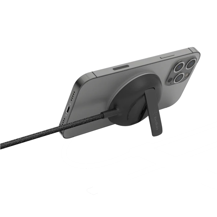 Base de carga BELKIN inalámbrica portátil con carga oficial MagSafe de 15W - Negro