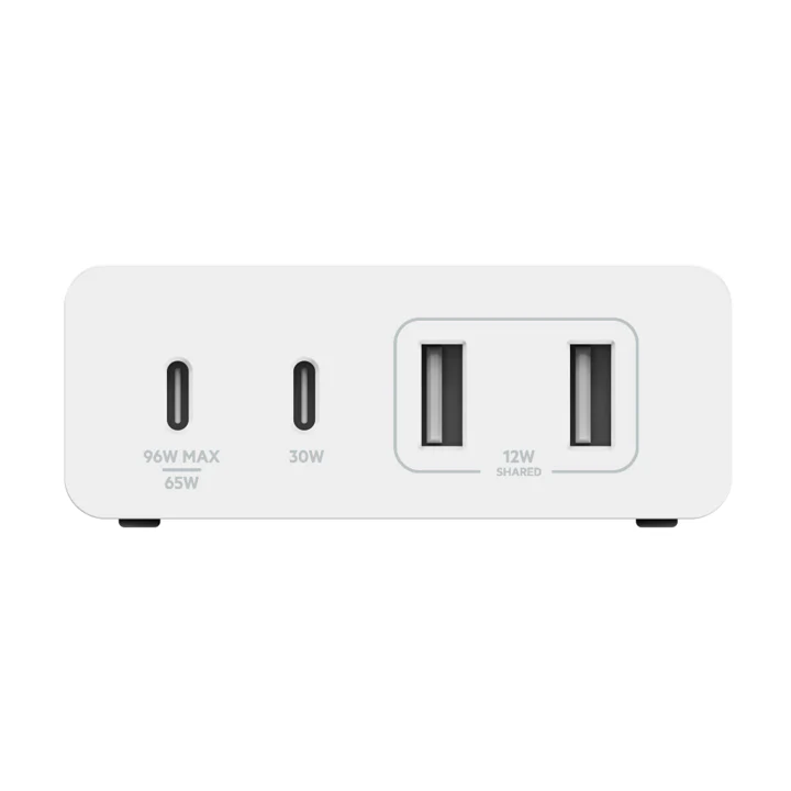 Cargador Belkin 108w - USB-C GAN PD 96w Max / USB-C GAN PD 30w GAN / USB-A 12w x 2 - Blanco - Image 2
