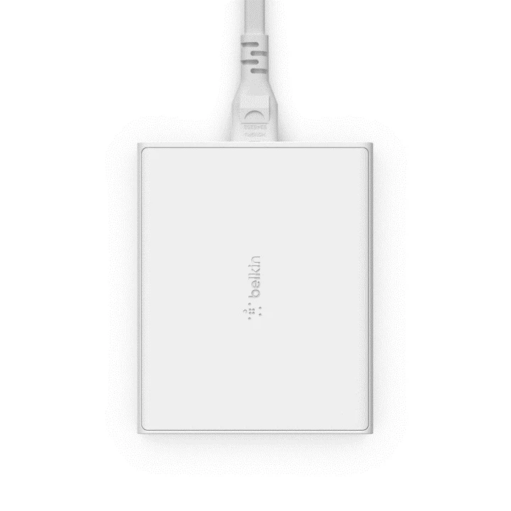 Cargador Belkin 108w - USB-C GAN PD 96w Max / USB-C GAN PD 30w GAN / USB-A 12w x 2 - Blanco - Image 3